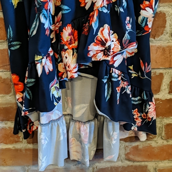 Maternity dress - hi-lo skirt - Picture 2 of 4